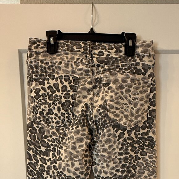MOTHER “The Dazzler” Leopard Skinny/Crop Jeans | Size 26 | Grey/Cream/Charcoal - Picture 12 of 12